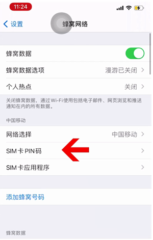 綦江苹果14维修网分享如何给iPhone14的SIM卡设置密码 