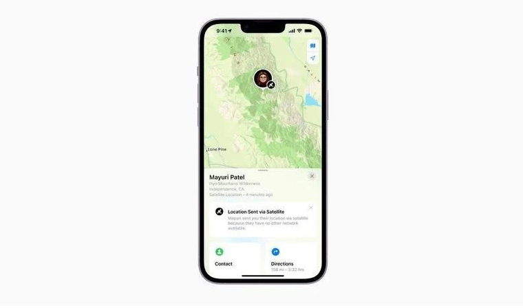 綦江苹果14维修分享iPhone14系列中 FindMy功能通过卫星分享位置方法教程 