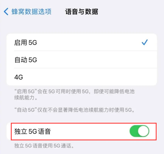 綦江苹果14维修分享iPhone 14 Pro如何开启VoNR 